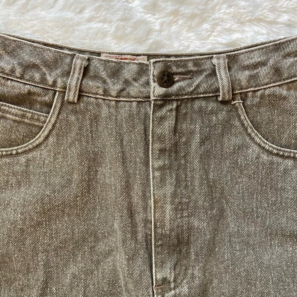 Vintage Straight High Rise Back Slit Jean Denim Womens Knee Length Skirt 6 - Picture 8 of 8